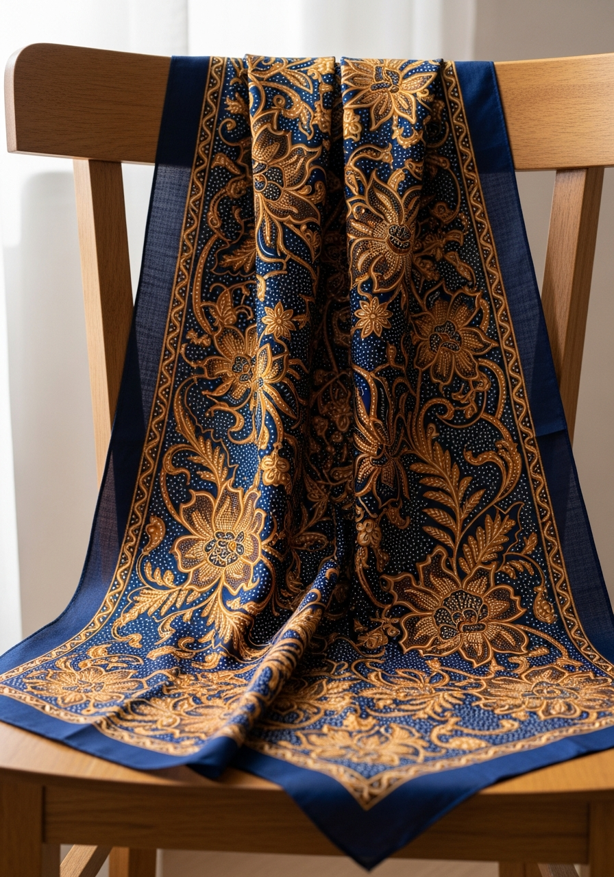 Шелковый платок батик ручная работа